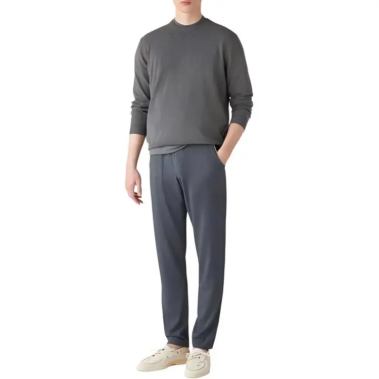 Loro Piana Leasure Trouser Casual Pants Men's Light Grey-3
