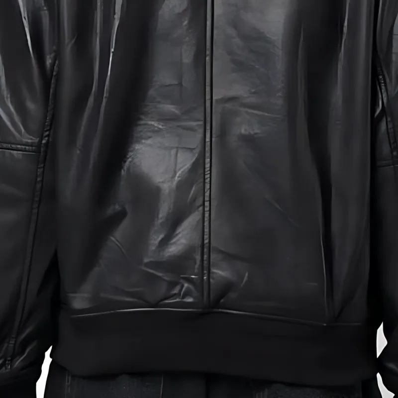 Polo Ralph Lauren Leather Jackets Men Black-4