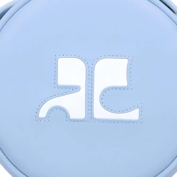 COURREGES Reedition Circle Logo Detailed Crossbody Bag-3