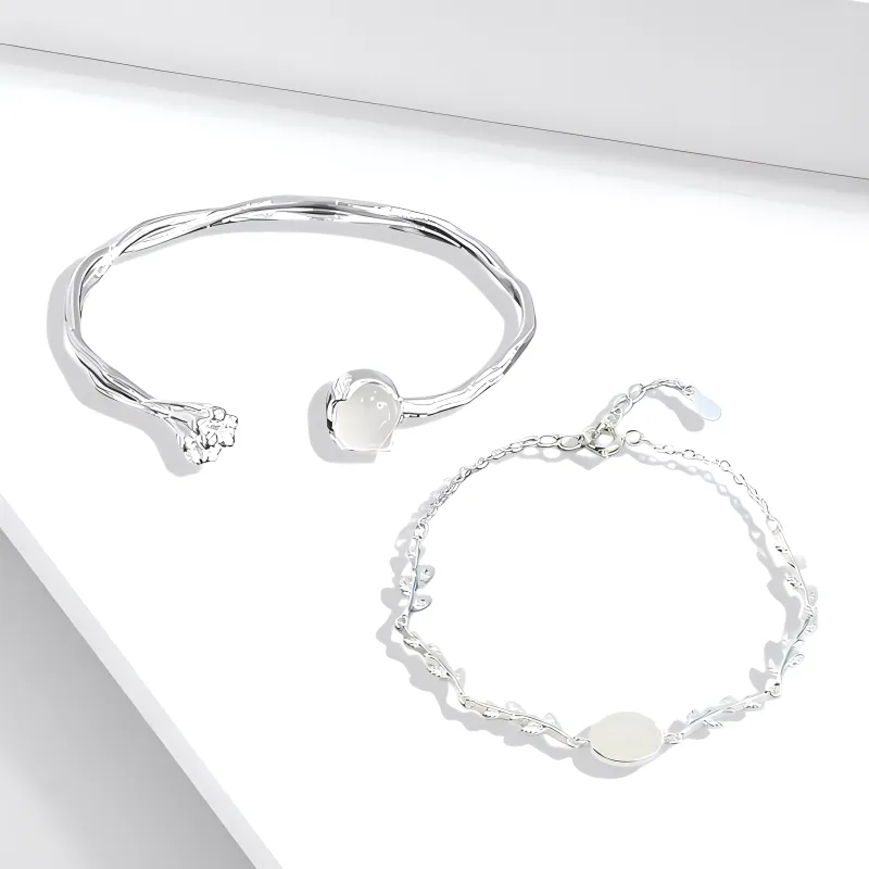 JOYDINNY Alloy Bracelets Women's-3