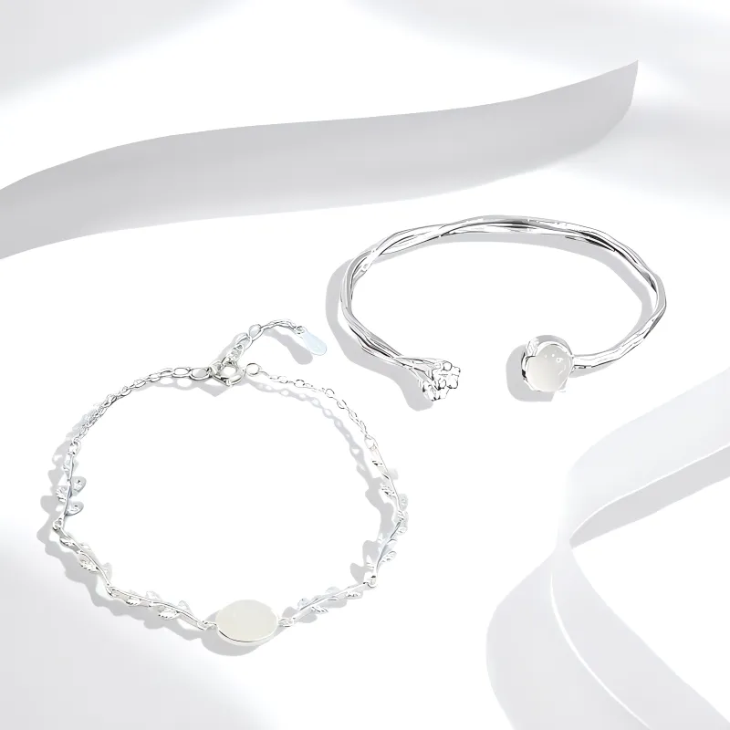 JOYDINNY Alloy Bracelets Women's-4