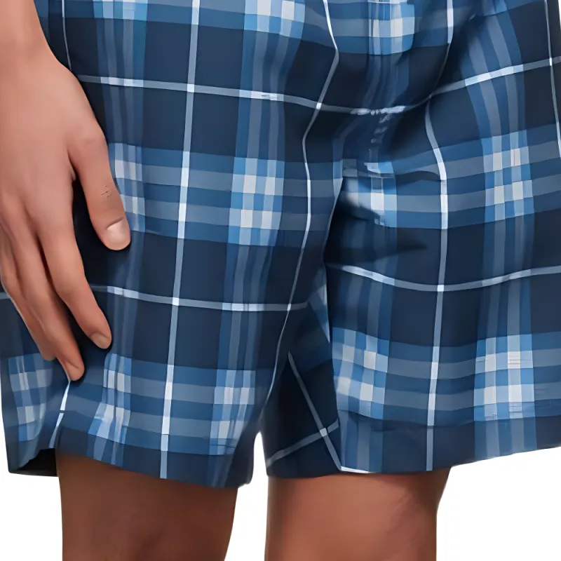 Burberry Casual Shorts Men Blue-5