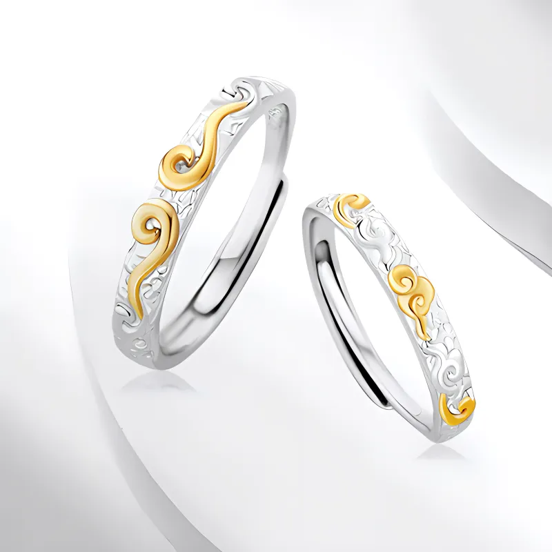 JOYDINNY S999 Fine Silver Rings Unisex-1