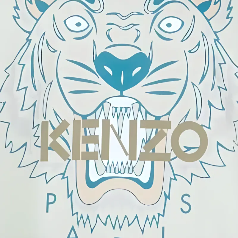 KENZO Classic Tiger Head T Shirt Men's Green-5