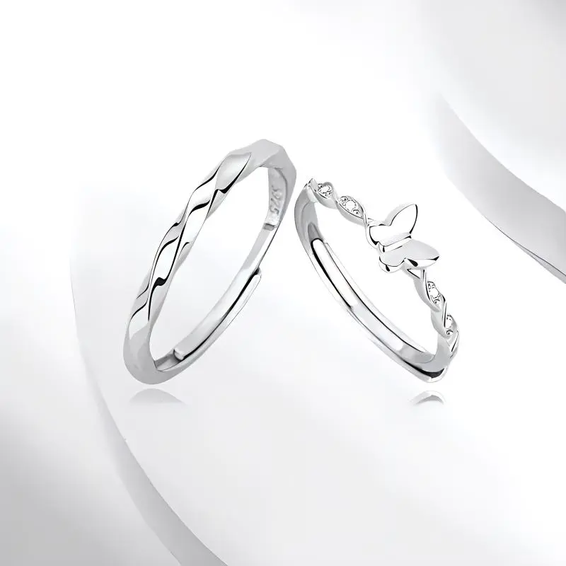 JOYDINNY S999 Fine Silver Rings Unisex-2