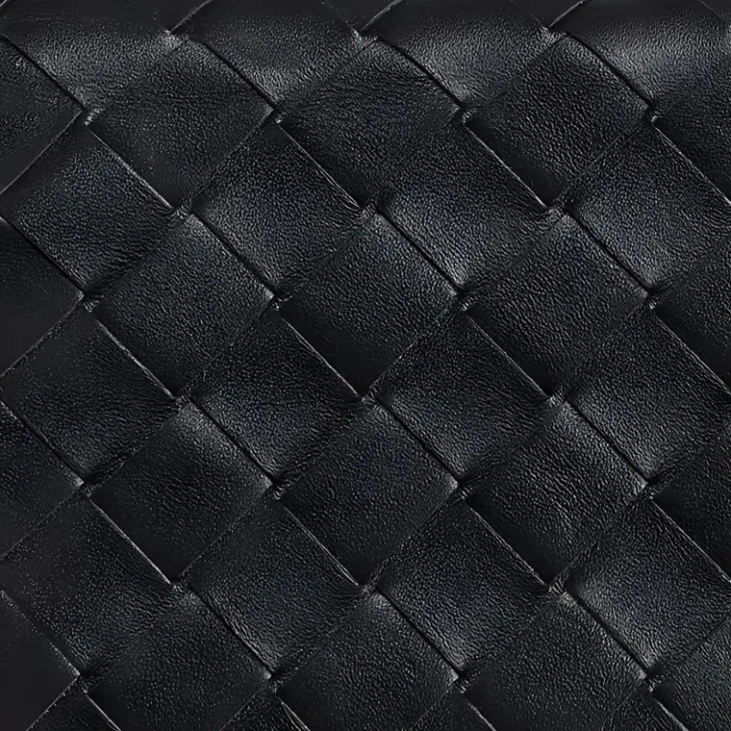 Bottega Veneta Cow Leather Storage Bags Eyeglass Pouches Men's Black-3