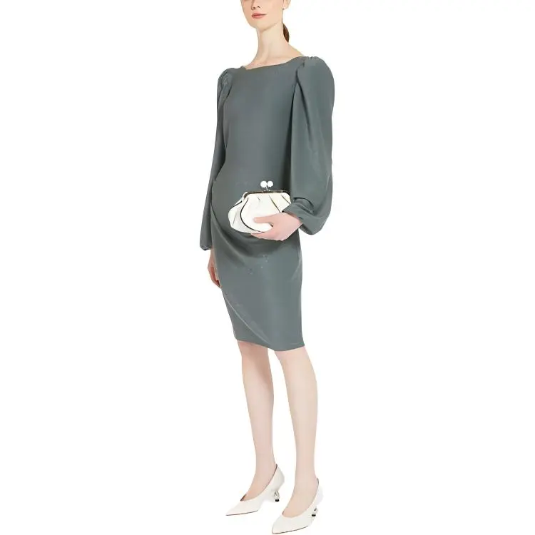 WEEKEND MaxMara Long Sleeved Dresses Women's Dark Green-3