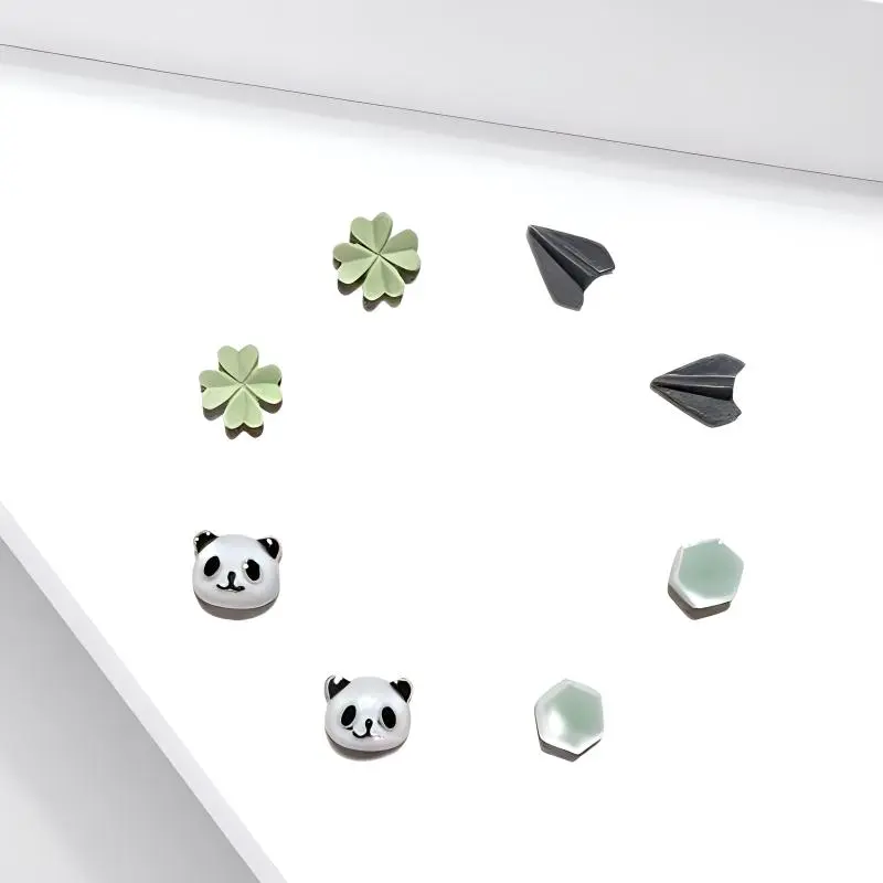JOYDINNY Alloy Stud Earrings Women's-4