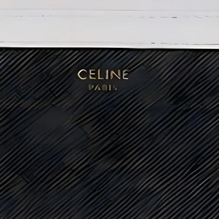 CELINE Sheepskin Chain Bag, Shoulder Bag, Crossbody Bag, Clutch Women's White, Tawny-4