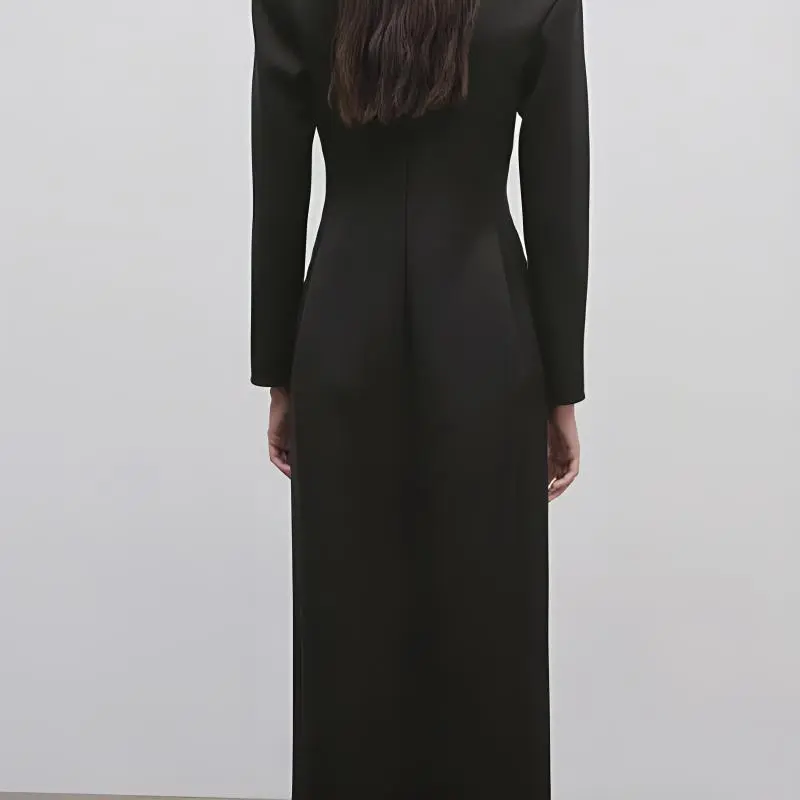 THE ROW Long Sleeved Dresses Women's Black-4