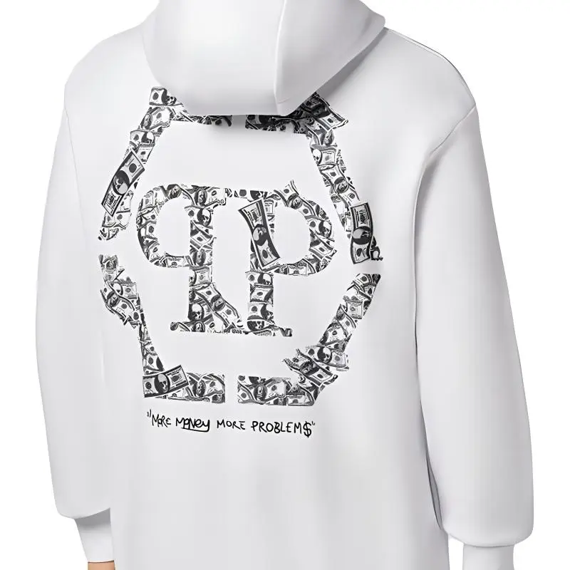 PHILIPP PLEIN Money Logo print Hoodie-4