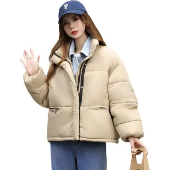 Emodues Puffer Jacket Women's Green Pea Color