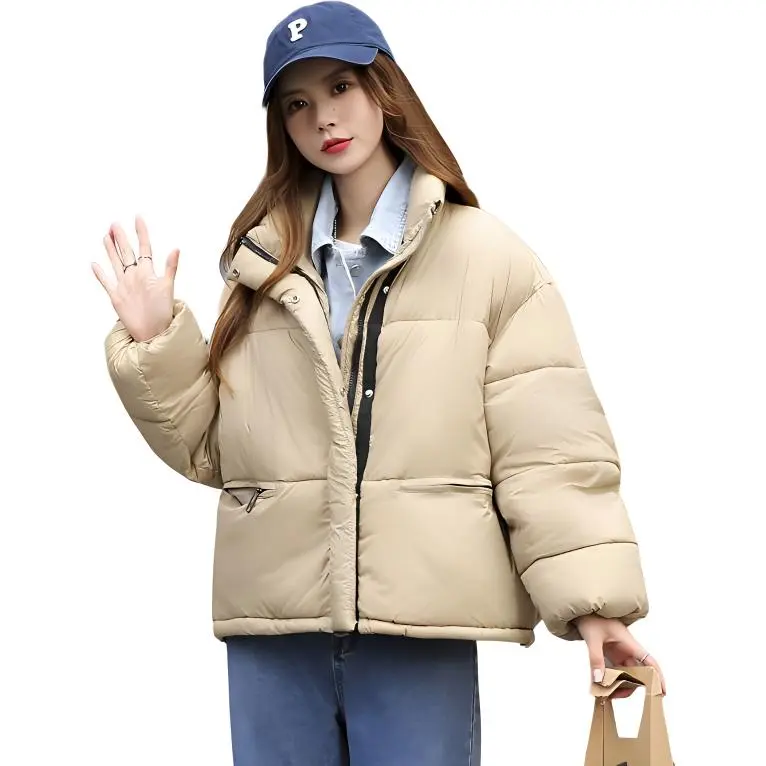 Emodues Puffer Jacket Women's Green Pea Color-0