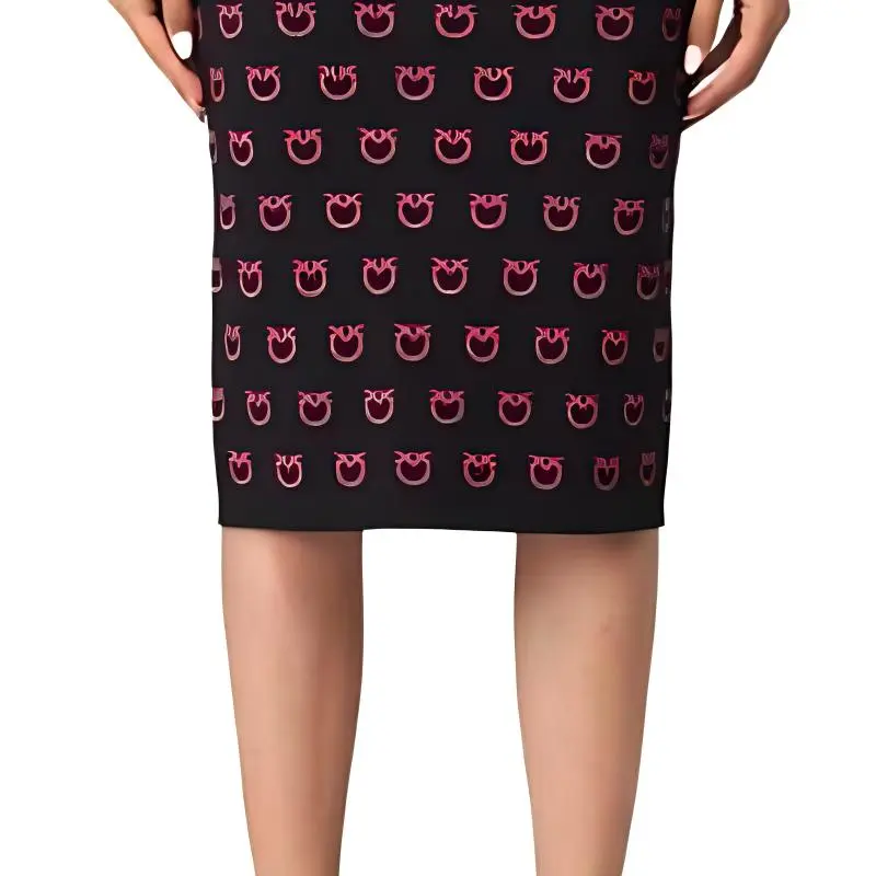 PINKO Casual Short Skirts Women's Black-3