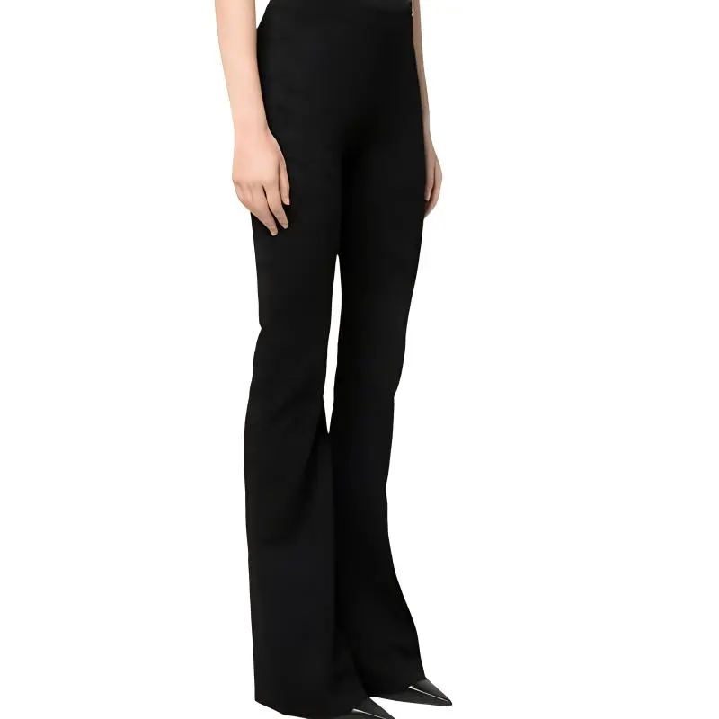 VERSACE Logo Plaque Knitted Trousers-3