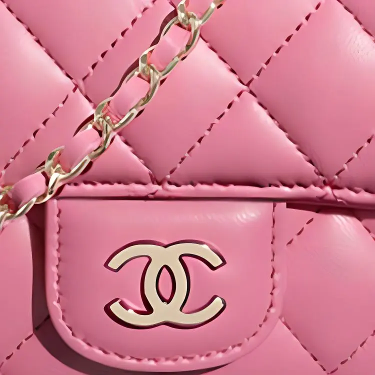 CHANEL Sheepskin Eyeglass Pouch, Handbag, Shoulder Bag, Crossbody Bag Women's Pink-2