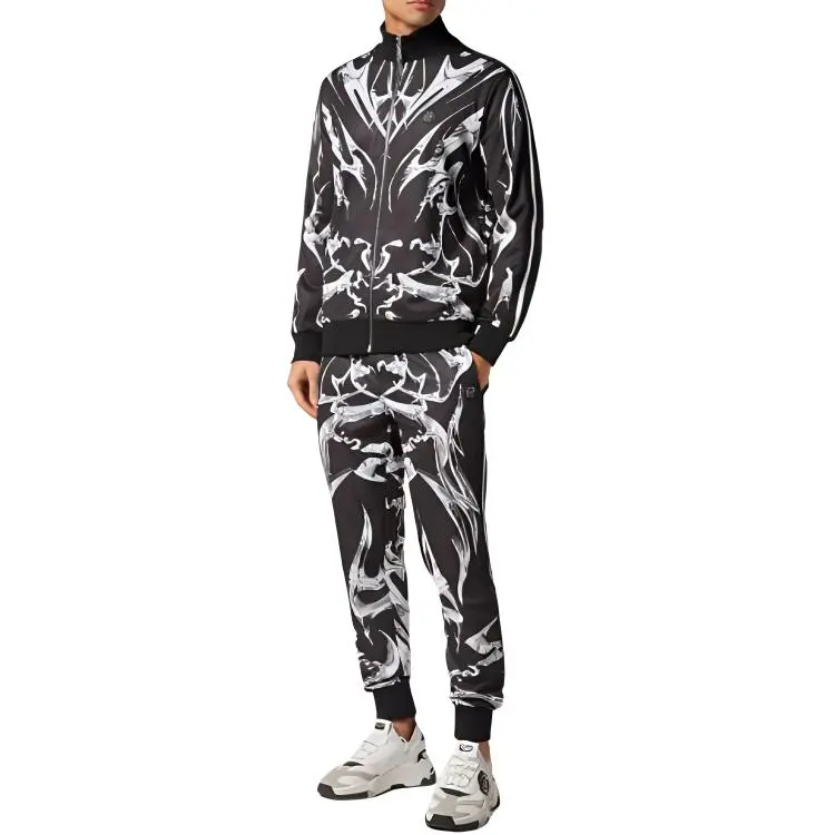 PHILIPP PLEIN Graphic print Zip up Jacket-4