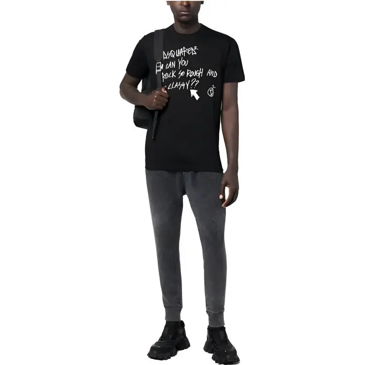DSQUARED 2 Logo Printed Tapered Track Pants-1