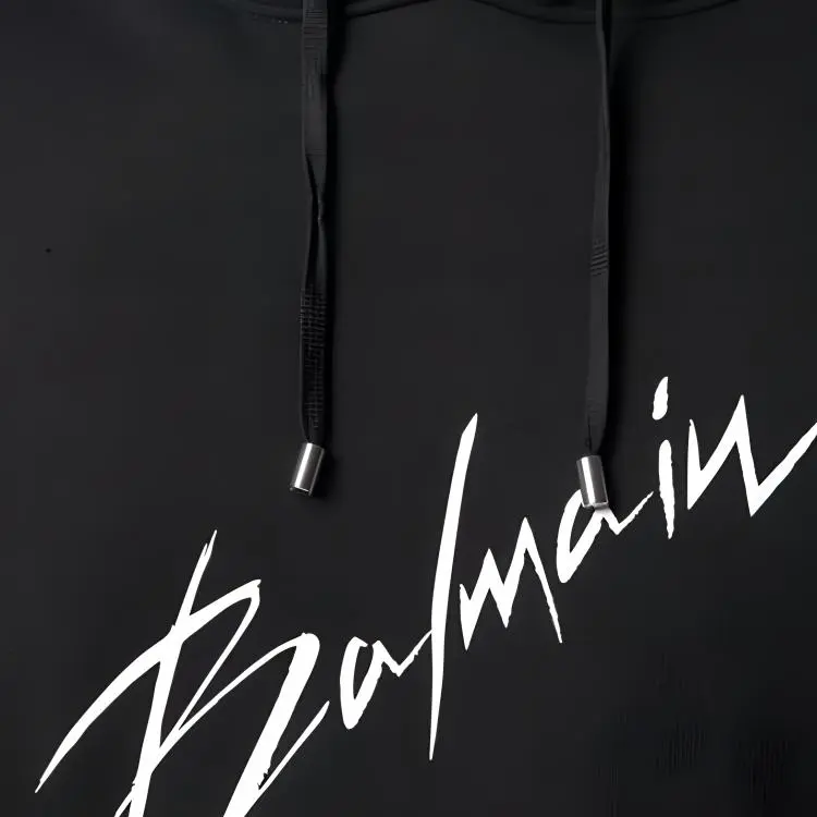 BALMAIN Sweatshirts Men Black-3