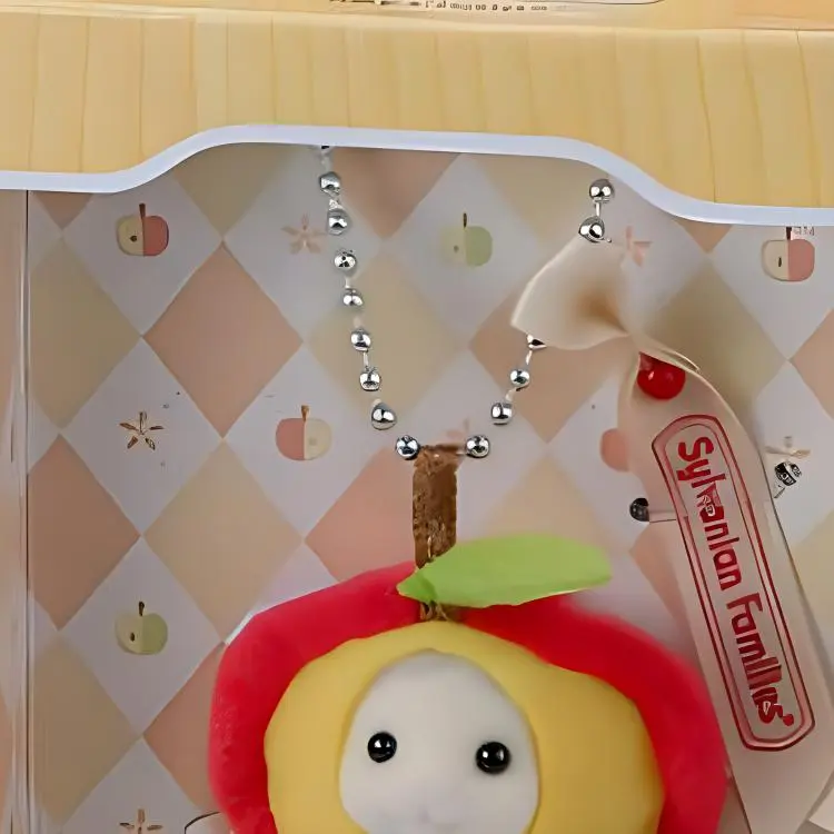 Sylvanian Families Apple Sheep Baby Dolls Plush Pendant Small Size Tall-2