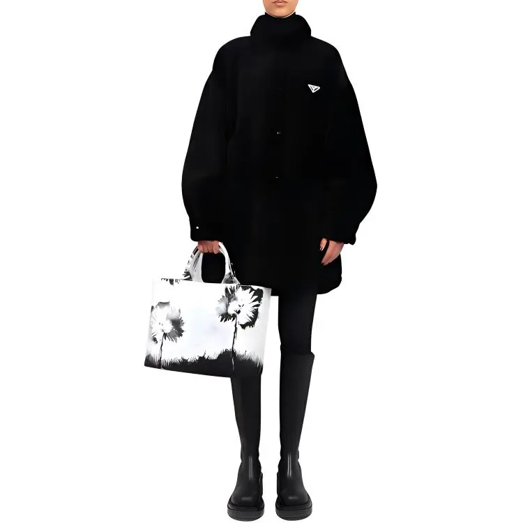 PRADA Triangle-logo Reversible Coat-2