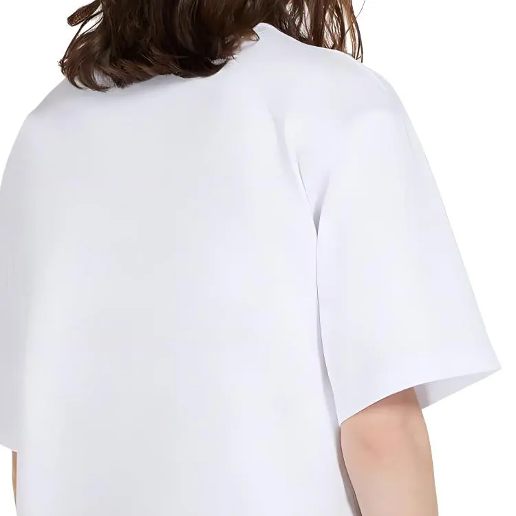 SportMa Drop Shoulder Sleeve T Shirt Women's White-4