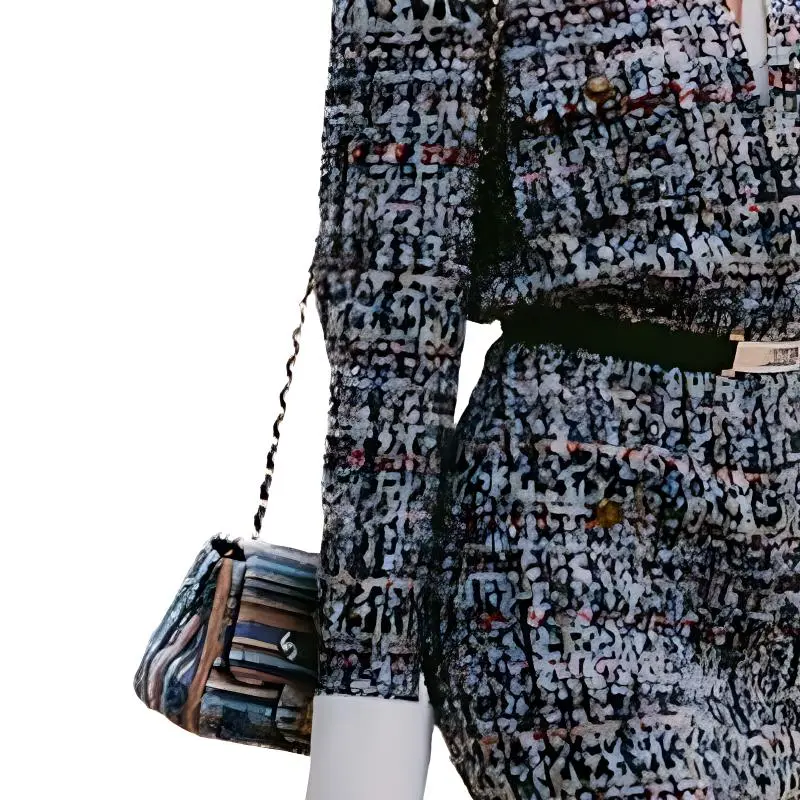 CHANEL Long-Sleeved Dresses Women's Black-4