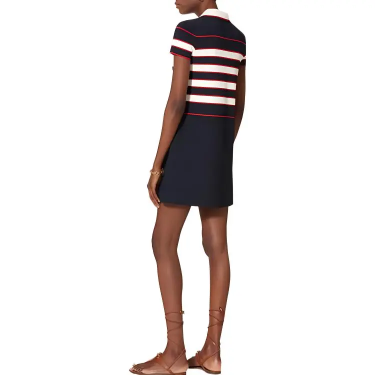Valentino SS22 Short Sleeved Dresses Women's Dark Blue-2