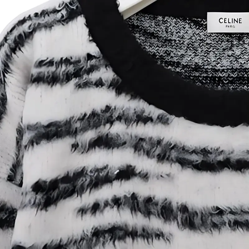 CELINE SS21 Sweater Men's Black White-5