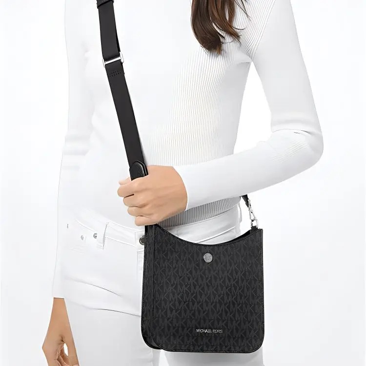 MICHAEL KORS Artificial Leather Messenger Bag Shoulder Bag Crossbody Bag Small Size Women's Black-5