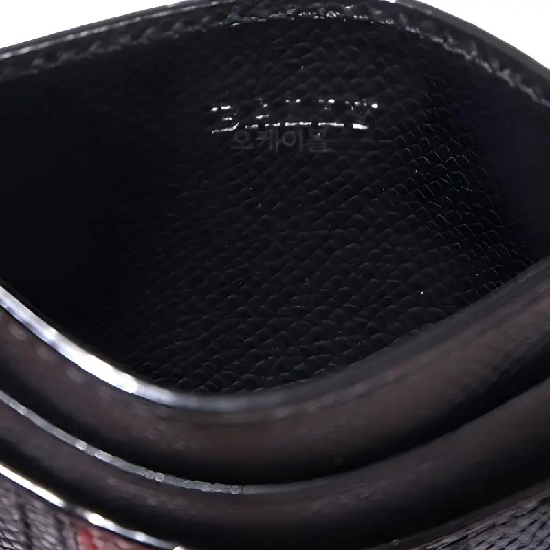 BALLY Striped Leather Cardholder-4