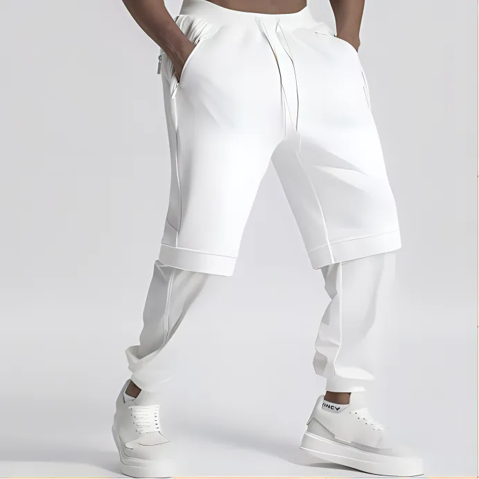 NORVINCY Western Outdoor Trendy Knitted Fabric Cargo Pants Unisex-8