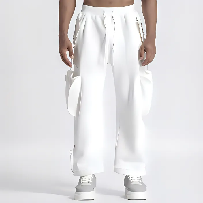 NORVINCY Western Outdoor Trendy Knitted Fabric Cargo Pants Unisex-7