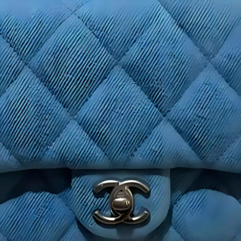 CHANEL Denim Chain Bag, Crossbody Bag, Shoulder Bag Mini Women's Blue-2