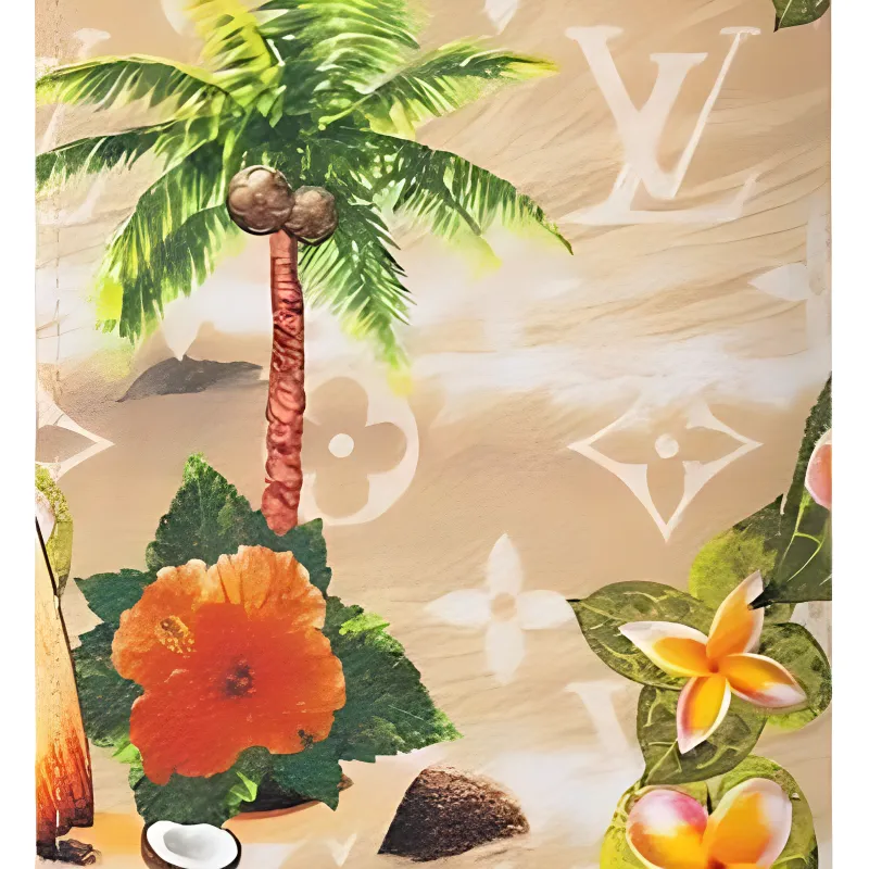 LOUIS VUITTON Passport Cover Monogram Surfin' Sand-5