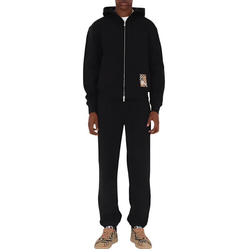 Burberry Check Label Zip Thru Hoodie-1