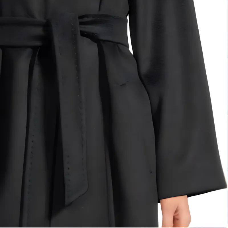 MaxMara Belted Hooded Coat-4