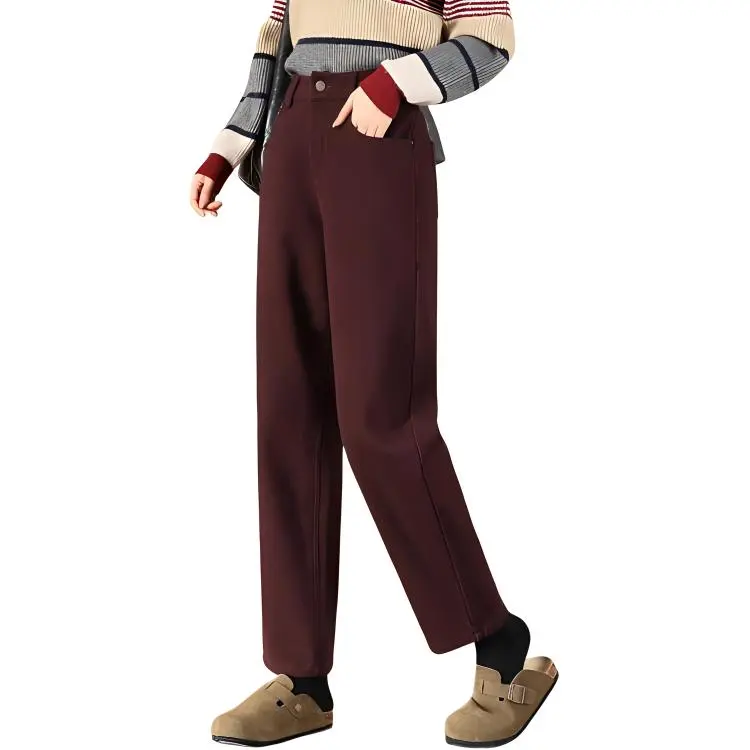 TERRE BLEUE Jeans Women's Red-2