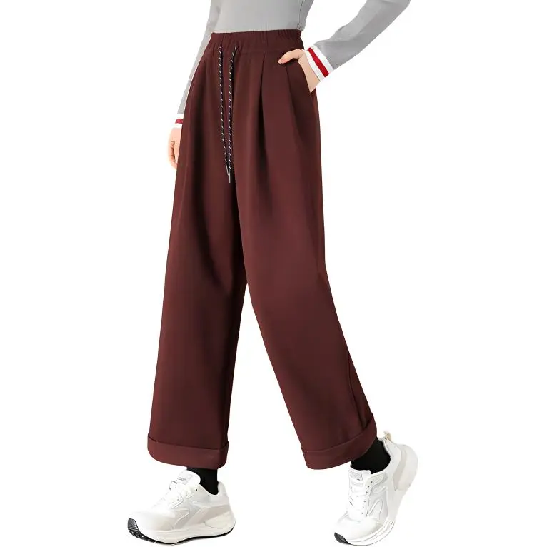 TERRE BLEUE Casual Pants Women's Red-1