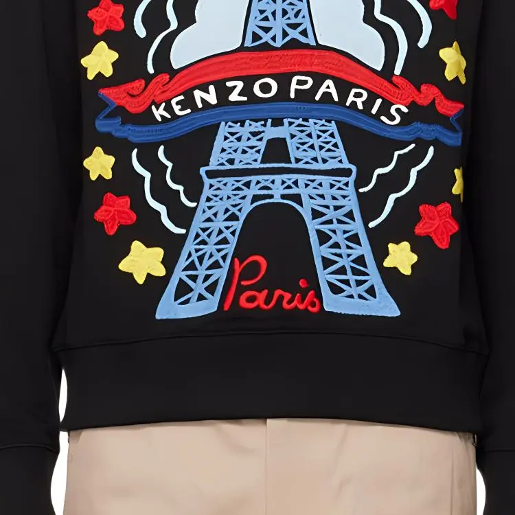 KENZO Drawn Varsity Crewneck Sweatshirt-3