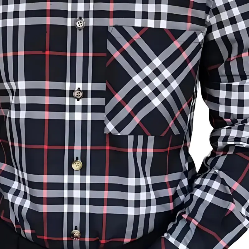 Burberry Shirts Men Black-3