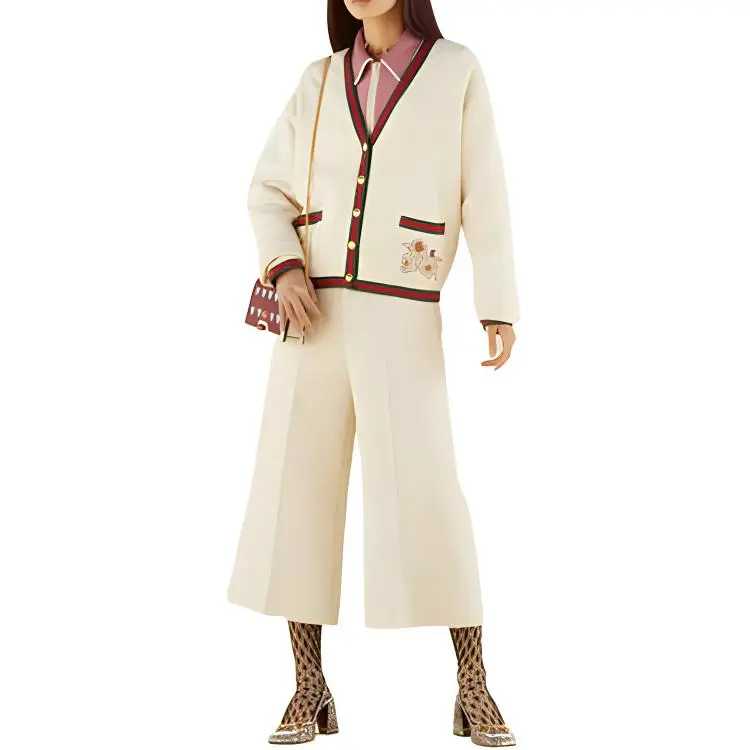 GUCCI Lovelight FW22 Cardigan Coats Women's Ecru Back To School Season-2