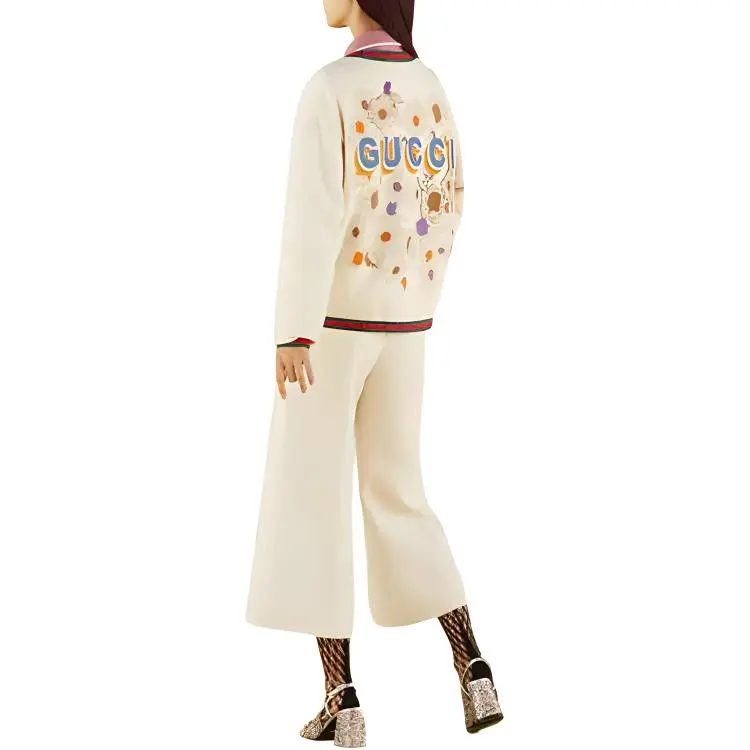 GUCCI Lovelight FW22 Cardigan Coats Women's Ecru Back To School Season-3
