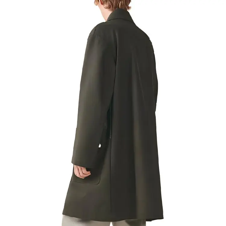 HERMES SS23 Trench Coat Men's Olive Green-1