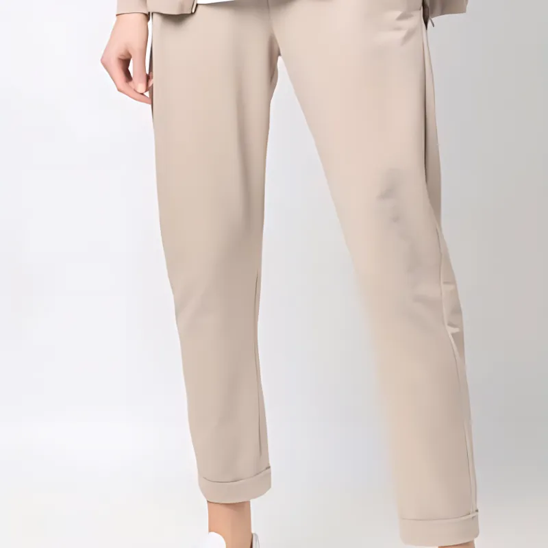 Brunello Cucinelli Knitted Sweatpants Women's Beige Yellow-4