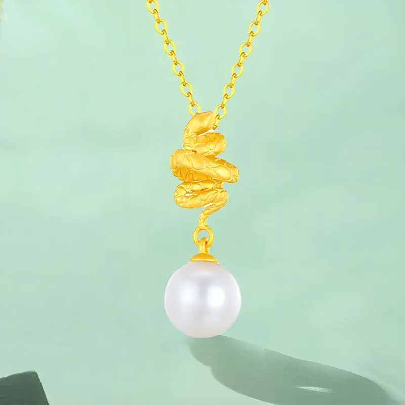 Yuanyanghuangjin Freshwater Pearl Necklaces Women's-1