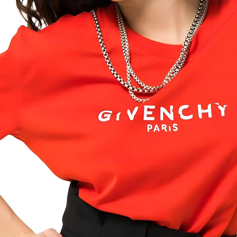 GIVENCHY T Shirt Women's Orange Red-4