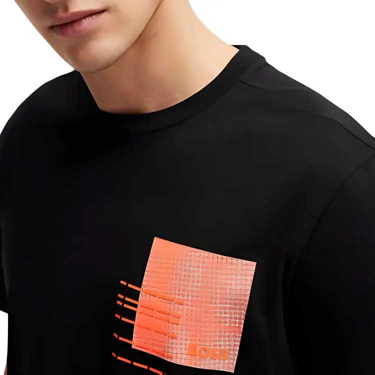 HUGO BOSS Graphic print Cotton blend T shirt-4