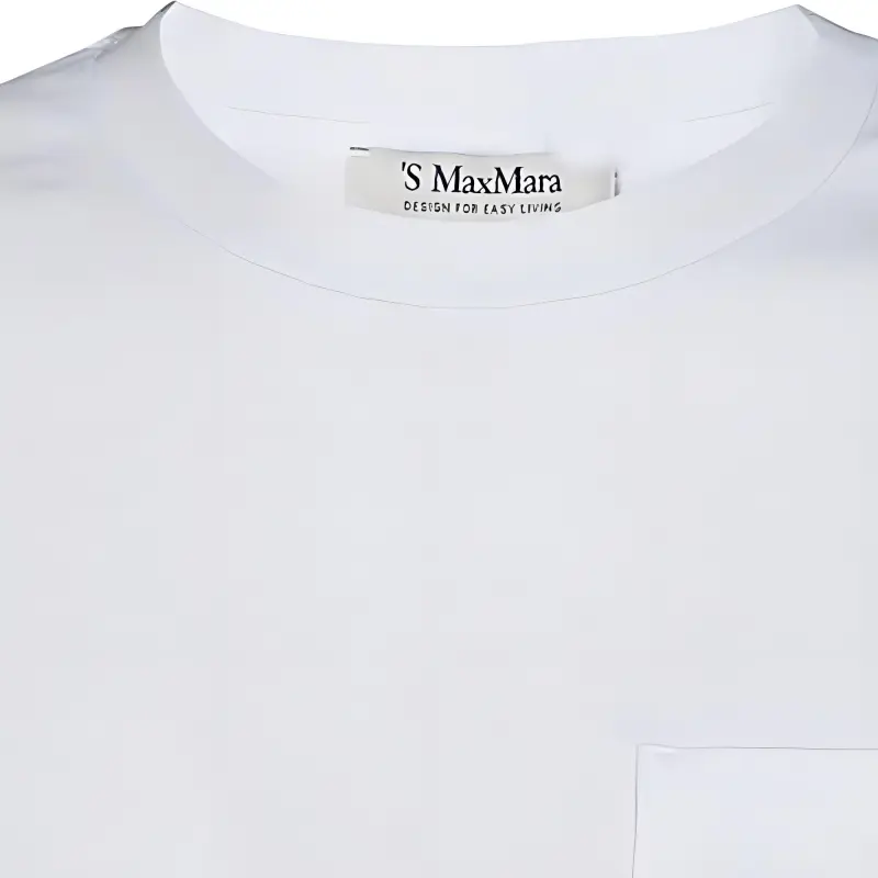 'S MAX MARA Logo Embroidered Crewneck T Shirt-3