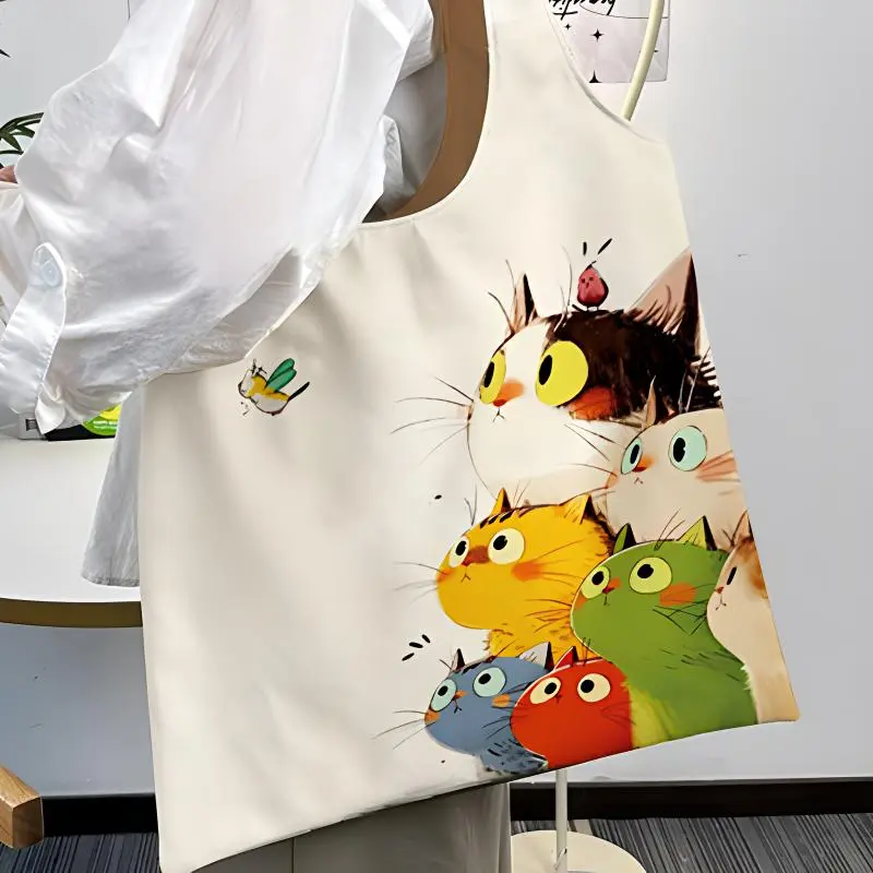AOSONG Canvas Canvas Bag Shoulder Bags Regular Unisex White-1